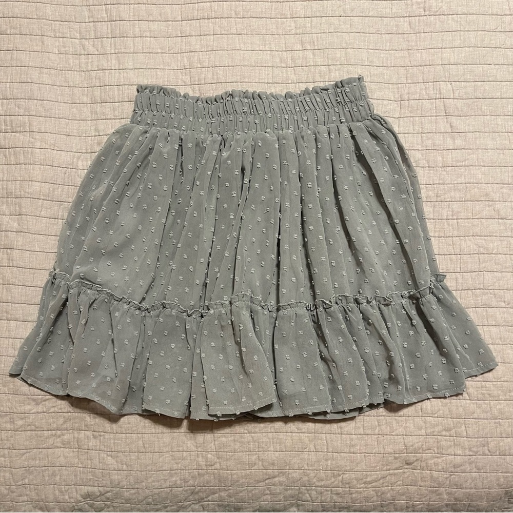 Entro Girls Gray Tulle Skirt Size Small